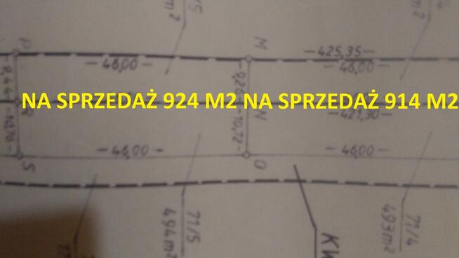 Działka budowlana 924 m² z uchwalonym MPZP