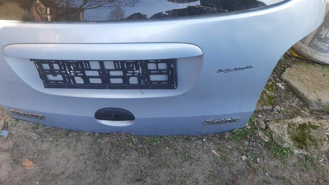 Klapa tył reno scenik 1 lift z otwieraną szybą kolor srebny