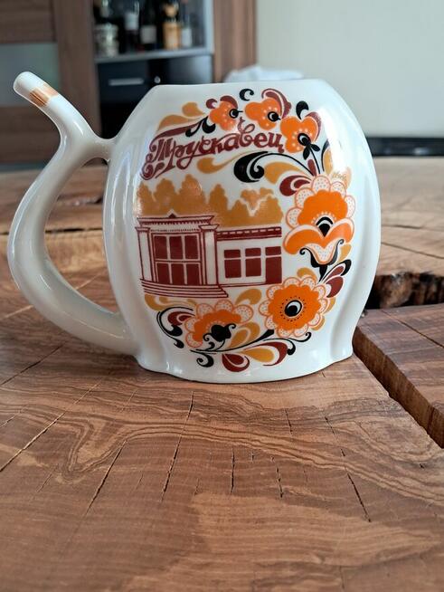 Para kubków uzdrowiskowych Truskawiec – Vintage PRL/ZSRR