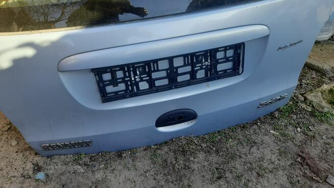 Klapa tył reno scenik 1 lift z otwieraną szybą kolor srebny