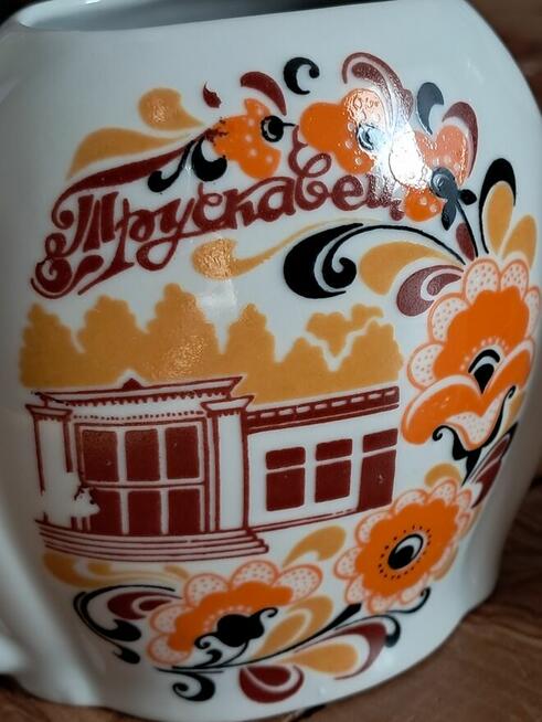 Para kubków uzdrowiskowych Truskawiec – Vintage PRL/ZSRR