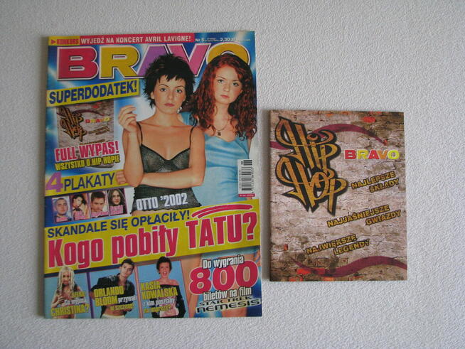 Magazyn Bravo, Bravo Girl, Popcorn z 2003 r. dodatki plakaty