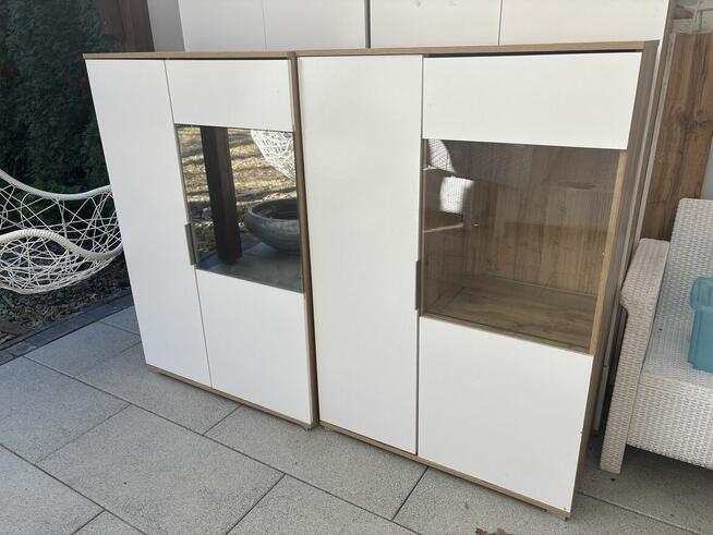 Zestaw szafa i witryna BRW Zele