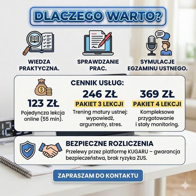 Przygotowanie do egzaminów z języka polskiego ONLINE