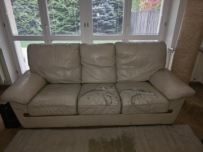 Meble KLER: odsprzedam fotel, a kanapy: 2 i 3 oddam gratis