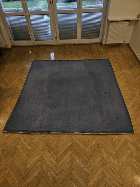 Dywan biały (odcień kremowy) 100% wełna 200*200 cm