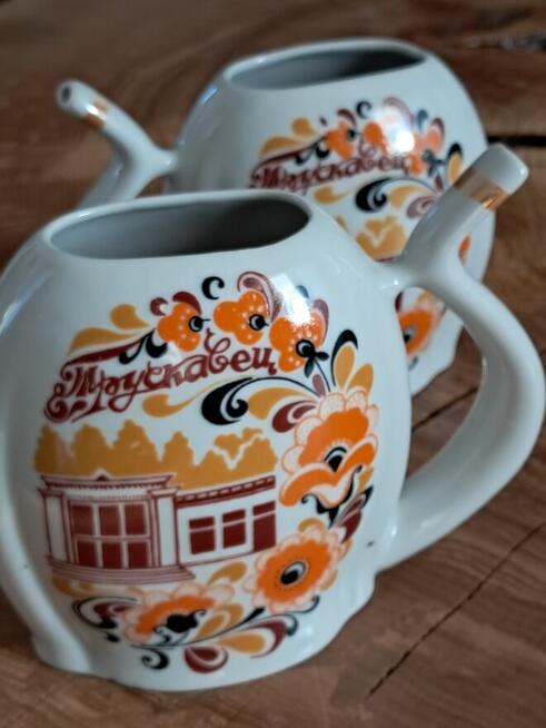 Para kubków uzdrowiskowych Truskawiec – Vintage PRL/ZSRR