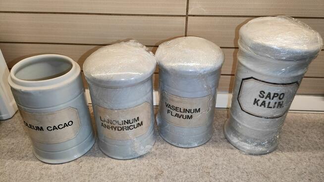 Pojemniki apteczne, apteka ceramika