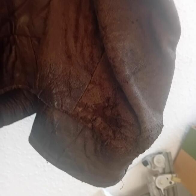 Kurtka skórzana, męska. Styl pilota amerykańskiego. XL.
