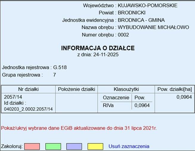 Działka budowlana Brodnica ul. Widokowa