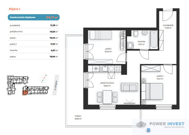 Jasne mieszkanie 3-pokojowe, duży balkon, bez pcc