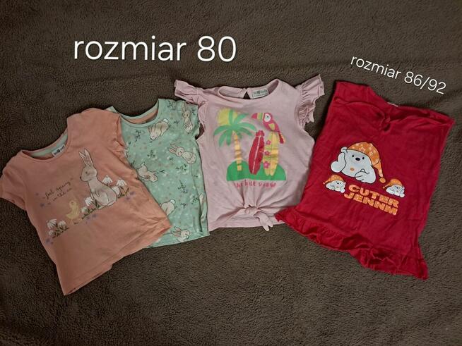 Paka ubranek dla dziewczynki r. 80-86