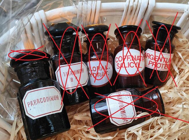 Butelki szklane apteczne - 1L , 50 ml