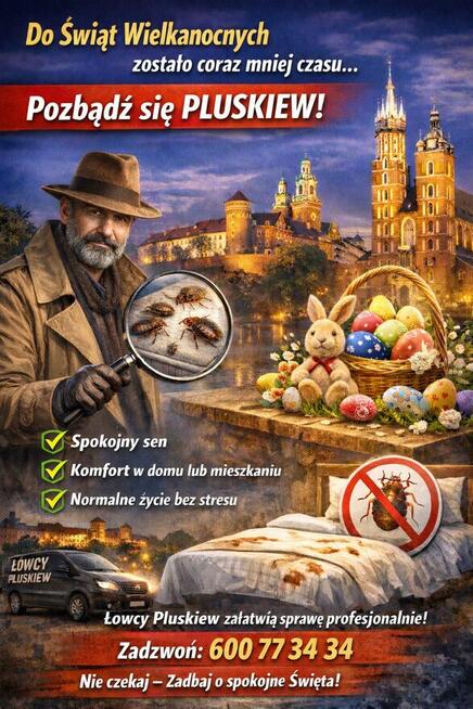 Łowcy Pluskiew profesjonalne usuwanie pluskiew