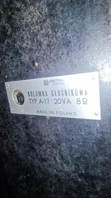 Tonsil A17 20vA kolumny głośnikowe