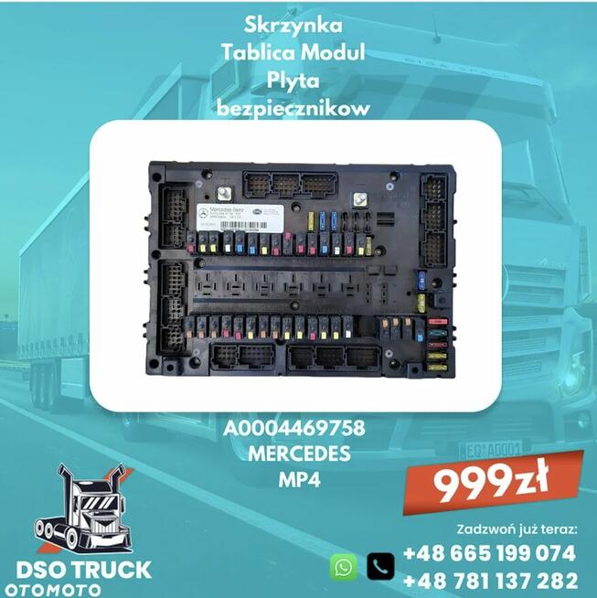 Skrzynka Tablica Modul Plyta bezpiecznikow A0004469658 A0004