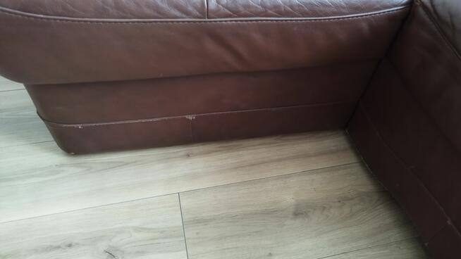 Skórzany narożnik ETAP SOFA z funkcją spania + pojemnik na p