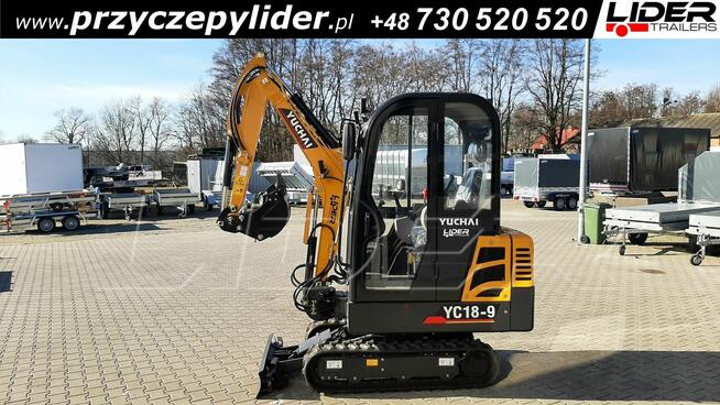 YUCHAI YC18-9, JOYSTICKI, ROZSUWANE GĄSIENICE, silnik DIESEL