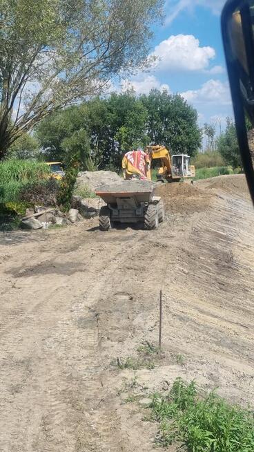 Koparka długie ramie czyszczenie stawów