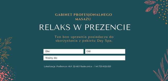 Gabinet profesjonalnego masażu