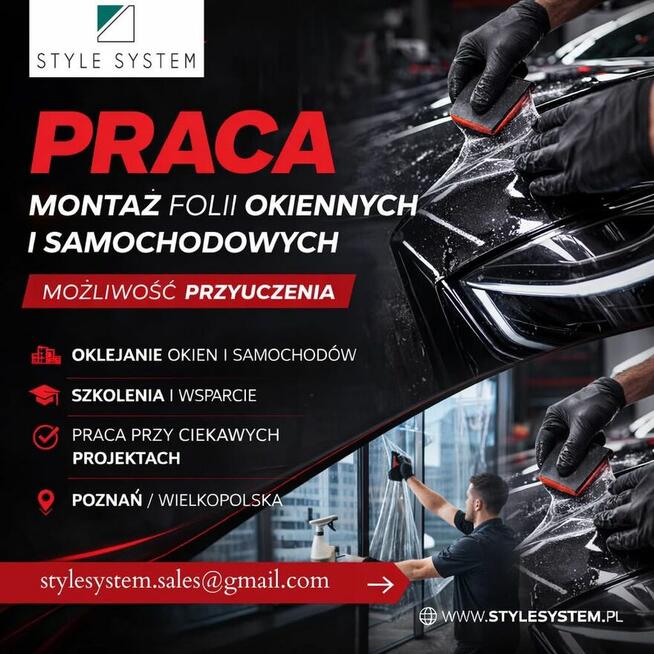 PRACA - montaż folii