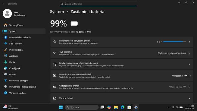 Acer Swift 1 | Full HD | Bateria 12h | 192GB | Stan Idealny