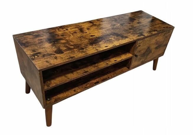 Szafka RTV Retro Stolik pod Telewizor 55 Brązowa