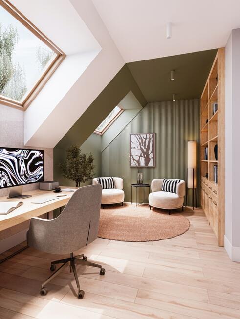 Dom na zamkniętym osiedlu w zielonym Otominie