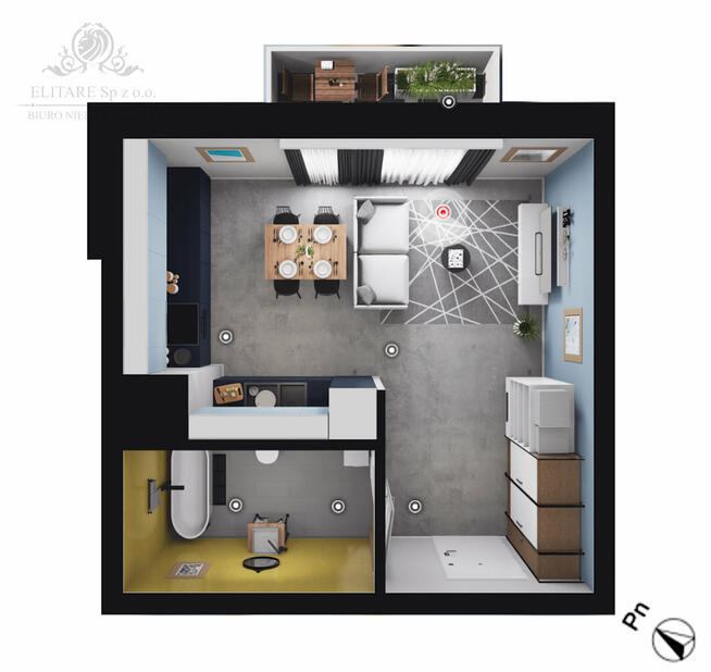 GOTOWE/Mieszkanie 1pok, 30,82m2 z balkonem /Wrocław Szczepin