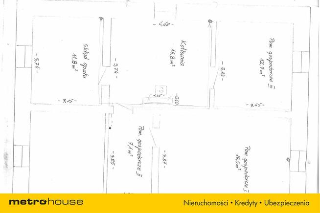 Dom w zabudowie bliźniaczej z dużym ogrodem