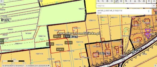 Działka budowlana Skrzyszów gm. Godów