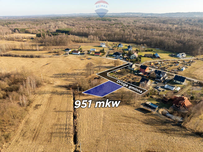 Działka budowlana | Borek | 9,51 ar | Media
