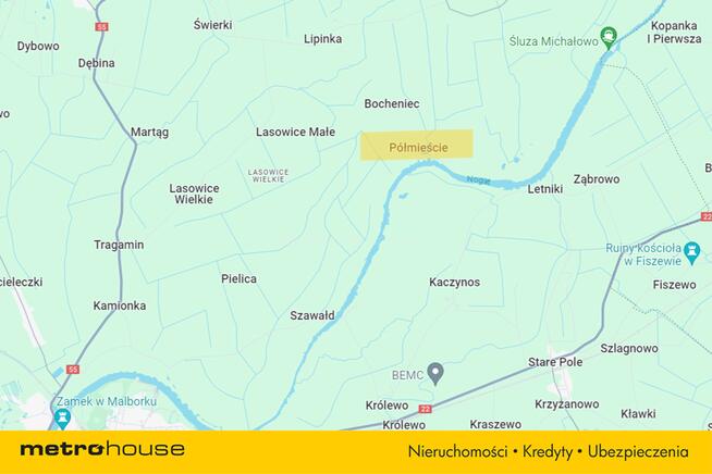 Działka 1,59ha we Wsi Półmieście, Żuławy Wiślane