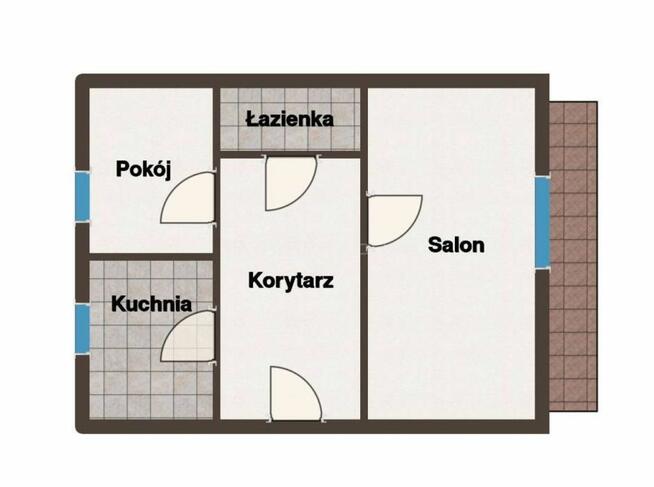 Słoneczne mieszkanie z dużym balkonem w Szczytnie