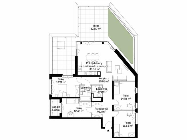 Mieszkanie Kraków gm. Kraków-Śródmieście Prądnik Czerwony, Mogilska