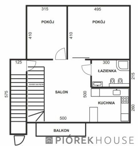 Dwupoziomowe mieszkanie w Markach