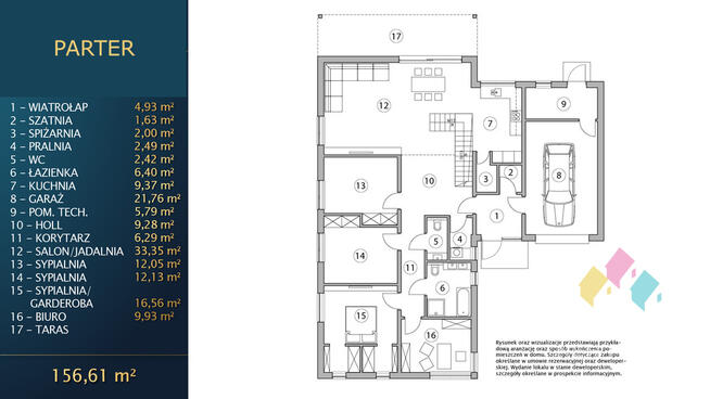 Nietuzinkowy dom pasywny, 5 pokoi, garaż, 220 m2,