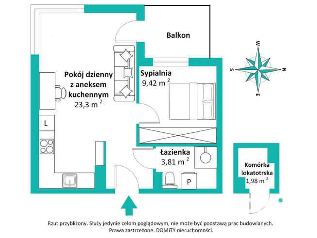 Mieszkanie Wrocław gm. Wrocław-Psie Pole Sołtysowice, Sołtysowicka