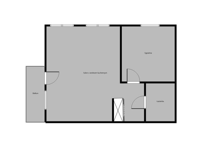Mieszkanie 2-pokojowe z balkonem!