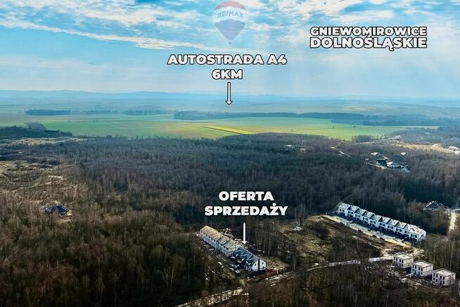 Nowoczesny dom z ogródkiem, w otulinie lasu