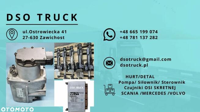 Silownik OSI SKRETNEJ SCANIA 2420898 2717017 3022856