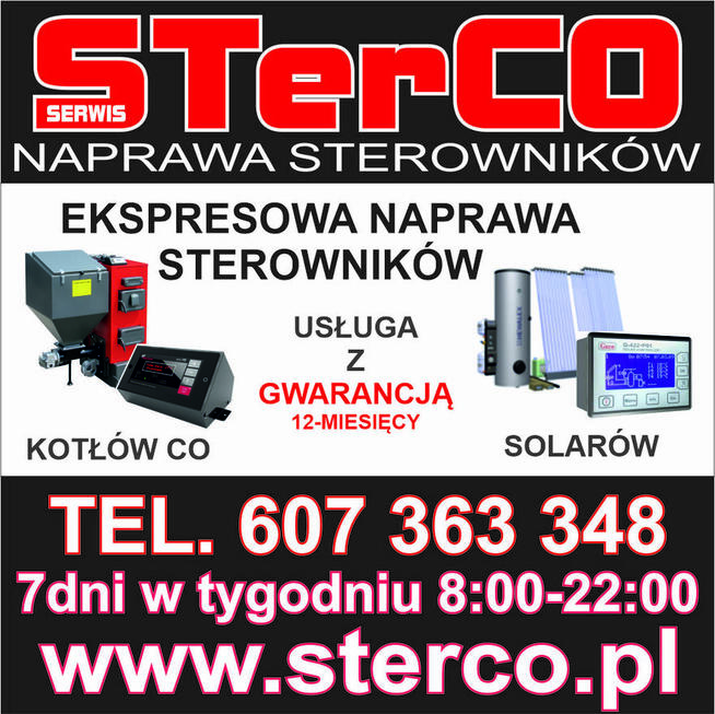 Naprawa sterowników do kotłów, układów solarnych