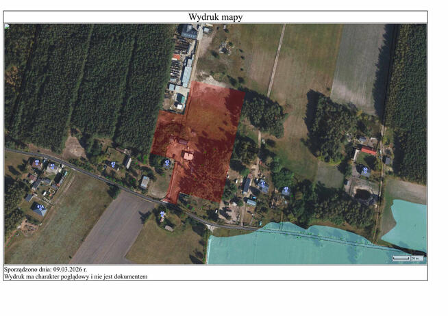 Duża działka 1,29 ha z domem w budowie