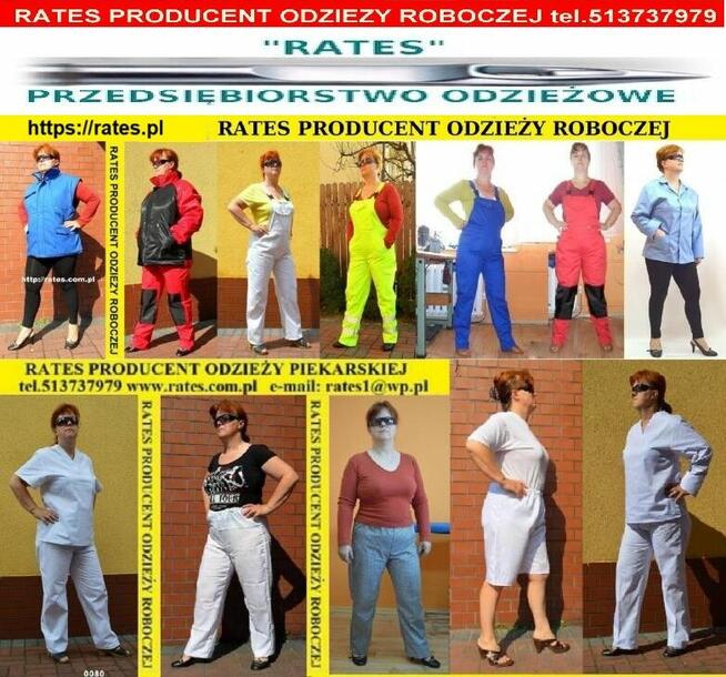 Fartuchy Pracownicze Firmy RATES