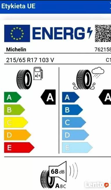LETNIE OPONY Michelin 215/65/17