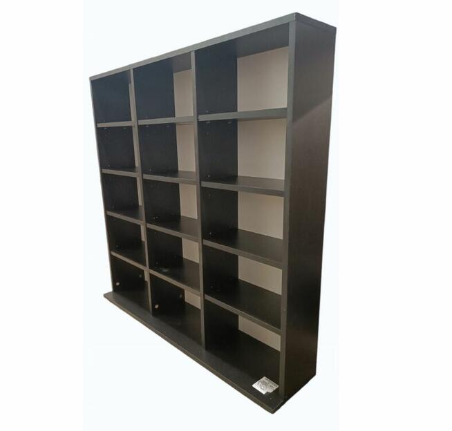 Regał na płyty 500 CD DVD 102cm ZŁOŻONY Czarny