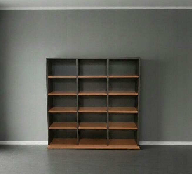 Regał na płyty 500 CD DVD 102 cm czarny loft stojący