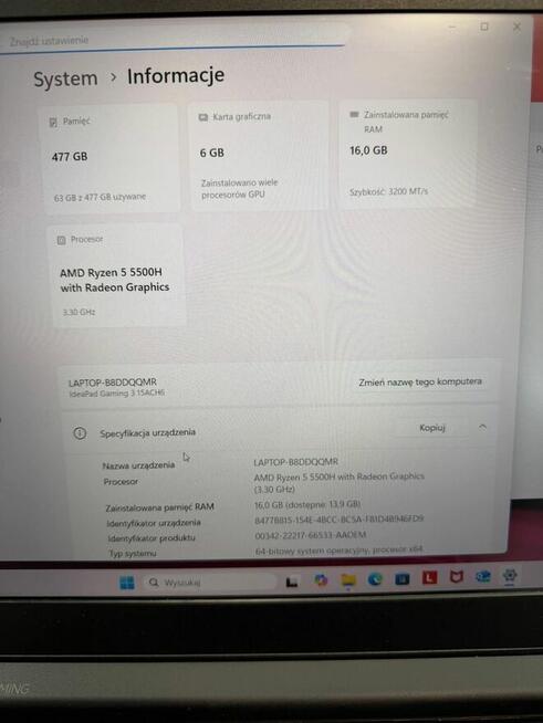 Lenovo IdeaPad Gamingowy