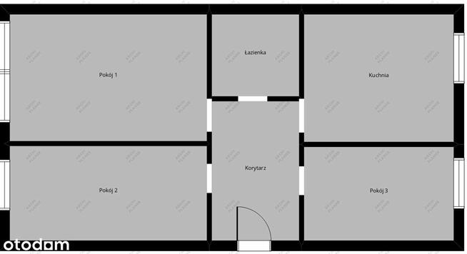 Mieszkanie 3 pokoje, 2 piętro, 51,5m, balkon, piwnica.