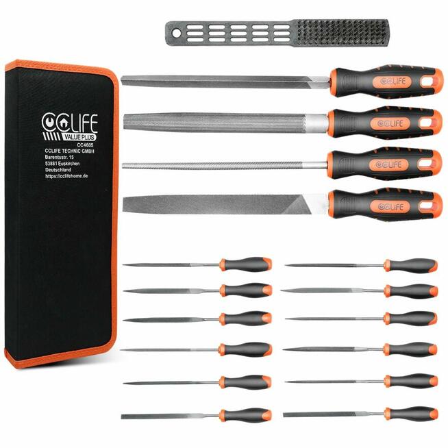 Pilniki ręczne ze stali stopowej 17 el. Wysyłka